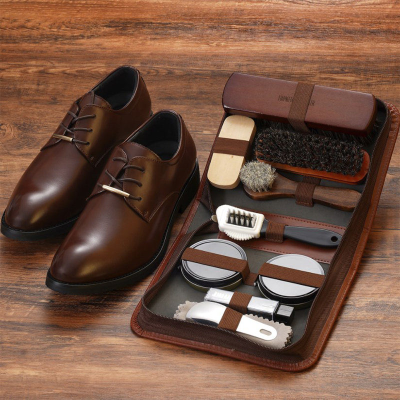 Shoe Cleaning Brush - HorseHair Shoe Brush Set Leather Care