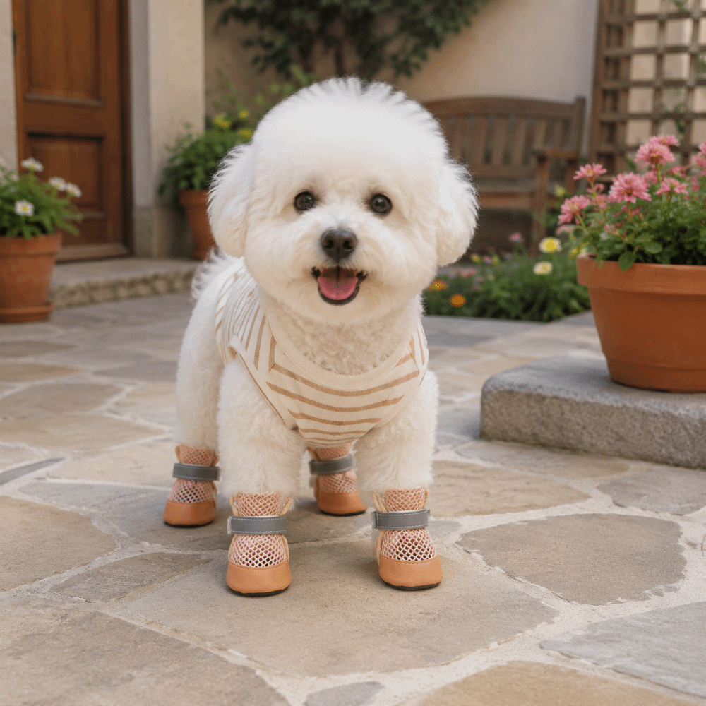 4PCS/SET Dog Boots Non-Slip Pe - Sneaker Protector ulasan dan harga