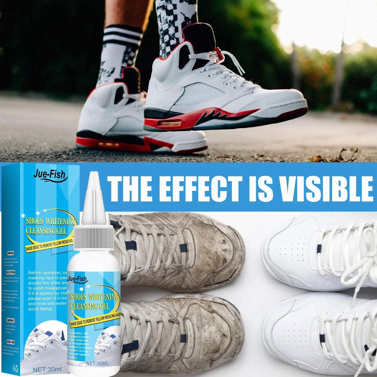 White Shoes Cleaning Gel Stain - Sneaker Care Spray ulasan dan harga