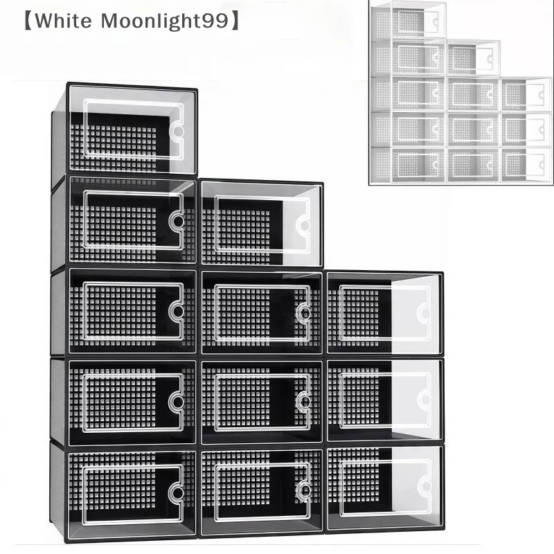 〔White〕Shoe Box Organizer, Cle - Sneaker Box ulasan dan harga